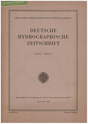 Deutsche hydrographische Zeitschrift. Band 2, Heft 4, August 1949.