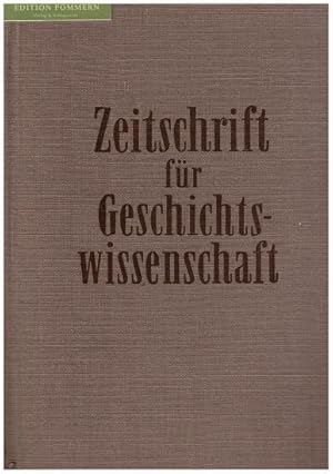 Zeitschrift für Geschichtswissenschaft (ZfG). III. Jahrgang, 1955. Heft 1-3.