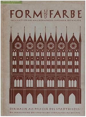 Form und Farbe : Fachblatt für das Malerhandwerk. Heft 9, 26. Jg. - Thema Stralsund Amtliche Zeit...