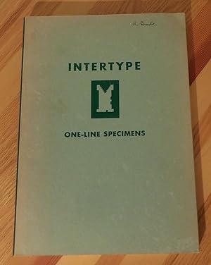 Intertype Faces, One Line Specimens Arranged By Point Size, Book Number Six