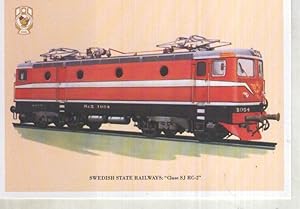 Postal / Postcard: El Boletin serie 01 numero 09 de 12: Swedish State Railways