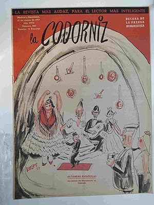 Revista: La Codorniz num 0800, 17 de marzo de 1957 año XVII - las cuevas de Sacromonte en Granada