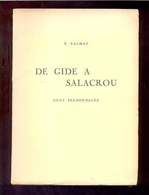 De Gide à Salacrou : neuf personnages