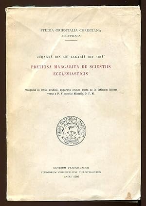 Pretiosa margarita de scientiis ecclesiasticis / recognita in textu arabico, apparatu critico auc...