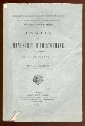 Les scolies du manuscrit d'Aristophane à Ravenne; étude et collation, par M. Albert Martin
