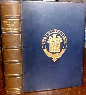 The Collected Poems of Rupert Brooke: With a Memoir. L, 1929. Full leather Charterhouse School Pr...