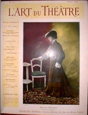 L'ART DU THEATRE. Revue Mensuelle. 1904. 12 Numbers Complete. Leather Binding.