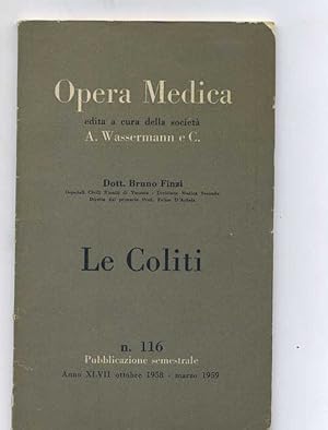 OPERA MEDICA. LE COLITI di Bruno Finzi ed. 1958-1959 Wassermann