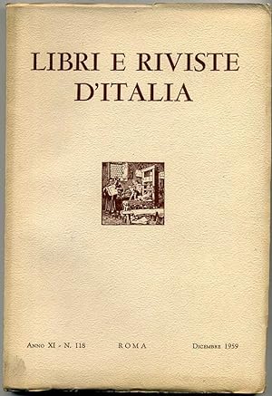 LIBRI E RIVISTE D'ITALIA N. 118 Dicembre 1959 (Rassegna bibliografica mensile)