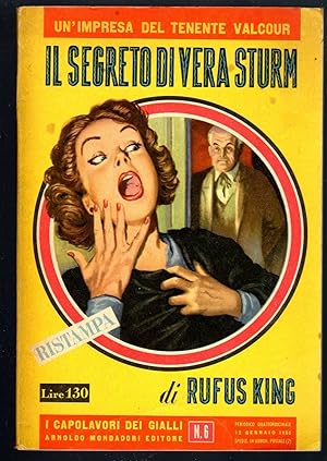 I capolavori dei gialli Mondadori n° 6 IL SEGRETO DI VERA STURM di Rufus King