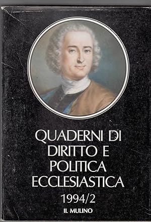 QUADERNI DI DIRITTO E POLITICA ECCLESIASTICA 1994-2 ed. Cedam B02