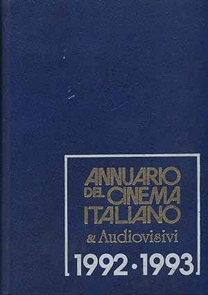 ANNUARIO DEL CINEMA ITALIANO e Audiovisivi 1992-1993 di Alessandro Ferraru - B05