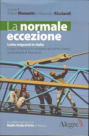 LA NORMALE ECCEZIONE. Lotte migranti in Italia. di Mometti Ricciardi ed. Alegre