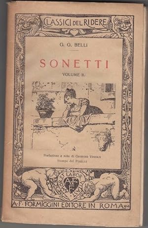 SONETTI VOL. II di G. G. Belli ed. Formiggini Editore