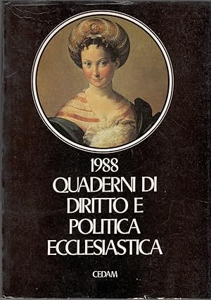 QUADERNI DI DIRITTO E POLITICA ECCLESIASTICA 1988 ed. Cedam B02