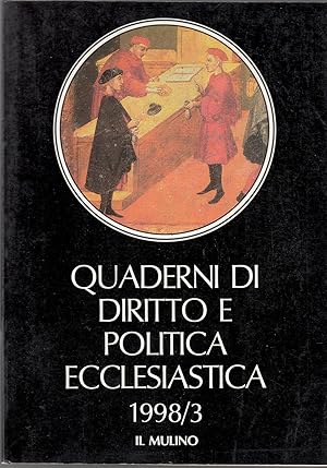 QUADERNI DI DIRITTO E POLITICA ECCLESIASTICA 1998-3 ed. Cedam B02