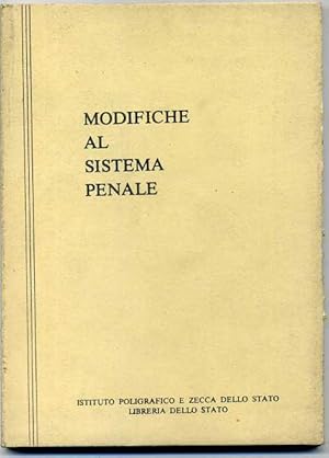 MODIFICHE AL SISTEMA PENALE. Legge 24 Novembre 1981 n. 689 ed. 1982