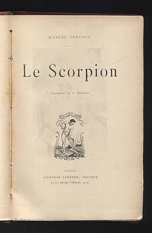 LE SCORPION di Marcel Prevost ed. Alphonse Lemerre B11