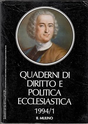 QUADERNI DI DIRITTO E POLITICA ECCLESIASTICA 1994-1 ed. Cedam B02
