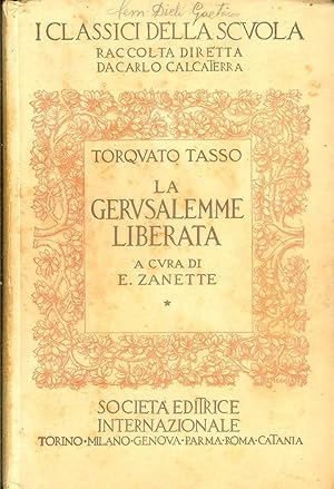 LA GERUSALEMME LIBERATA di Torquato Tasso ed.Società Editrice Internazionale-A12