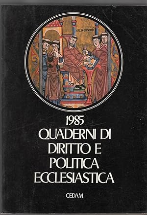 QUADERNI DI DIRITTO E POLITICA ECCLESIASTICA 1985 ed. Cedam B02