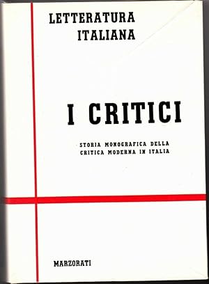 LA LETTERATURA ITALIANA. I MINORI Vol. I ed. Marzorati