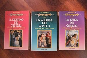 LE LEGGENDE DI DRAGONLANCE TRILOGIA 3 volumi Destino, Guerra, Sfida GEMELLI