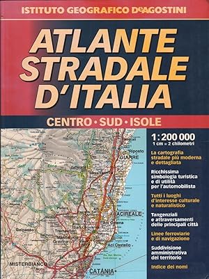ATLANTE STRADALE D'ITALIA. Centro sud isole ed. 1998 De Agostini
