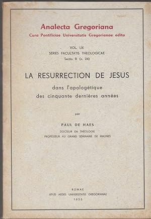 LA RESURRECTION DE JESUS Vol. LIX di Paul De Haes ed. Universitatis Gregorianae