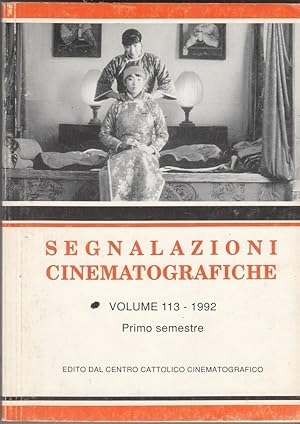 SEGNALAZIONI CINEMATOGRAFICHE Vol. 113 - 1992 Centro Cattolico Cinematografico