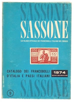 CATALOGO UFFICIALE DEI FRANCOBOLLI D'ITALIA E PAESI ITALIANI ed. Sassone 1974