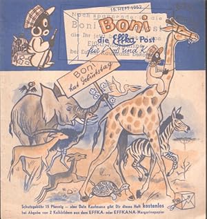 Boni - die Effka-Post für Groß und Klein - 15. Heft 1952. Boni hat Geburtstag. Schutzgebühr 15 Pf...