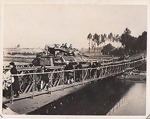 British War Photograph. Liberation of Europe: British Units cross the Albert Canal. Undated (c. S...