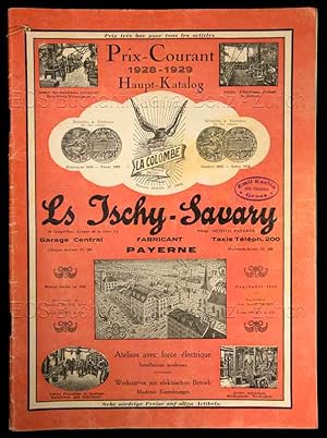 Louis Ischy-Savary. Prix-Courant 1928?1929 Hauptkatalog. Ateliers avec force électrique, Installa...