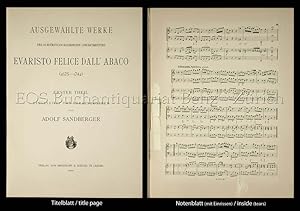 Ausgewählte Werke. Des Kurfürstich bayerischen Concertmeisters Evaristo Felice Dall'Abaco. (1675-...