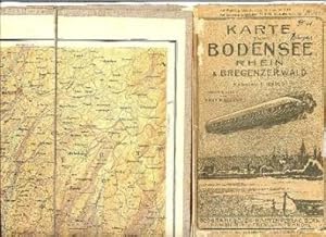 Karte vom Bodensee, Rhein & Bregenzerwald mit den angrenzenden Gebieten