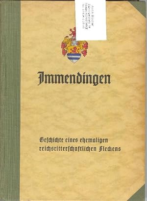 Immendingen Geschichte eines ehemaligen reichsritterlichen Fleckens