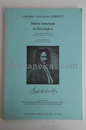 Oeuvre concernant la physique, suivi d'extraits de la méthode du maximum et du minimum de Fermat....