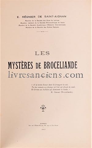 Les mystères de Brocéliande