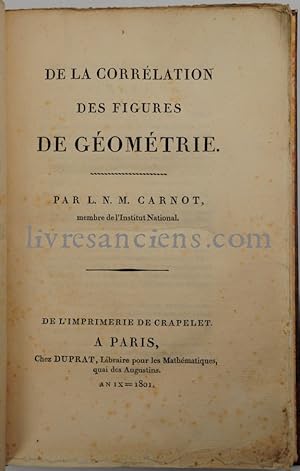 De la corrélation des figures de géométrie