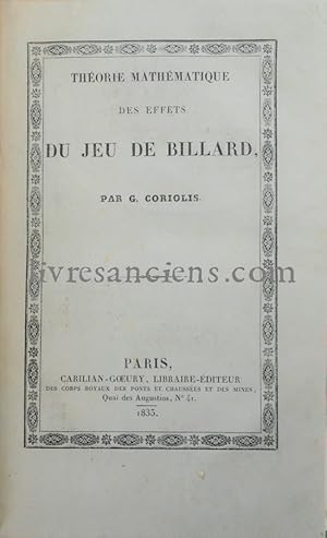 Théorie mathématique des effets du jeu de Billard