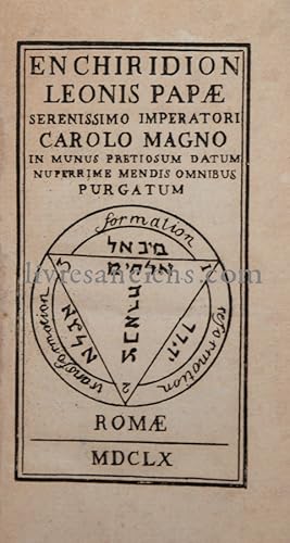 Enchiridion Leonis Papae serinissimo imperatori Carolo Magno in munus pretosium datum nuperrime m...