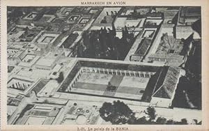MARRAKECH EN AVION: Le palais de la BAHIA. Photo prise par M. Flandrin sur avion des lignes aérie...