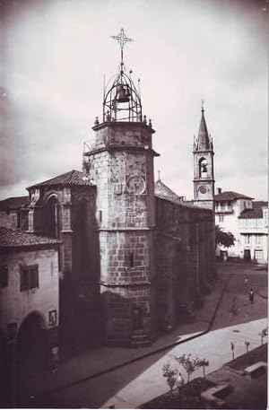 BETANZOS (La Coruña) Iglesia y Torre Municipal.