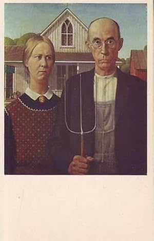 AMERICAN GOTHIC. Grant Wood, American, 1892-1942.