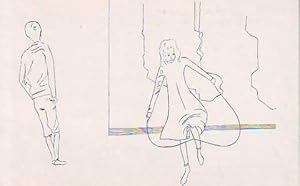 BEN SHAHN: GIRL JUMPING ROPE. 1943. Pen and ink.