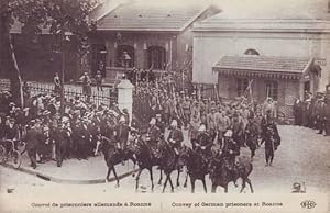 CONVOI DE PRISONNIERS ALLEMANDS A ROANNE. Convey of German prisoners at Roanne. GUERRA 1914-1918.