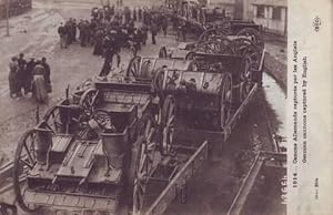 1914. CANONS ALLEMANDS CAPTURES PAR LES ANGLAIS. German cannons captured by English. GUERRA 1914-...