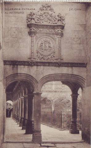 SALAMANCA: Entrada al Instituto. J.C. Calón.