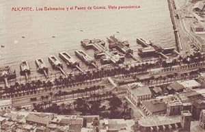 ALICANTE: Los Balnearios y el Paseo de Gomiz. Vista panorámica.